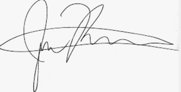 Jane Smith's' signature